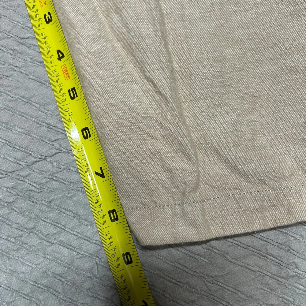 Scotch & Soda Fave Linen Blend Shorts Beige Sand Drawstring Mens Fave 36x10